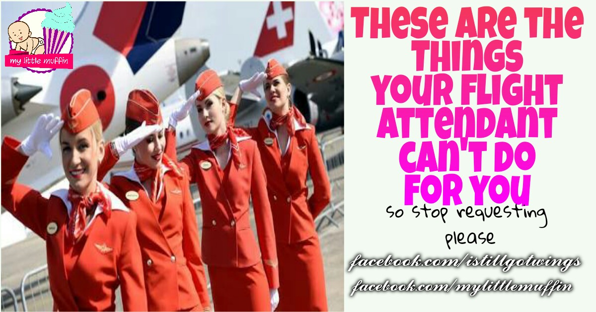 THESE ARE THE THINGS YOUR FLIGHT ATTENDANT CAN'T DO FOR YOU » My Little ...